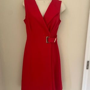CK suit red suit dress